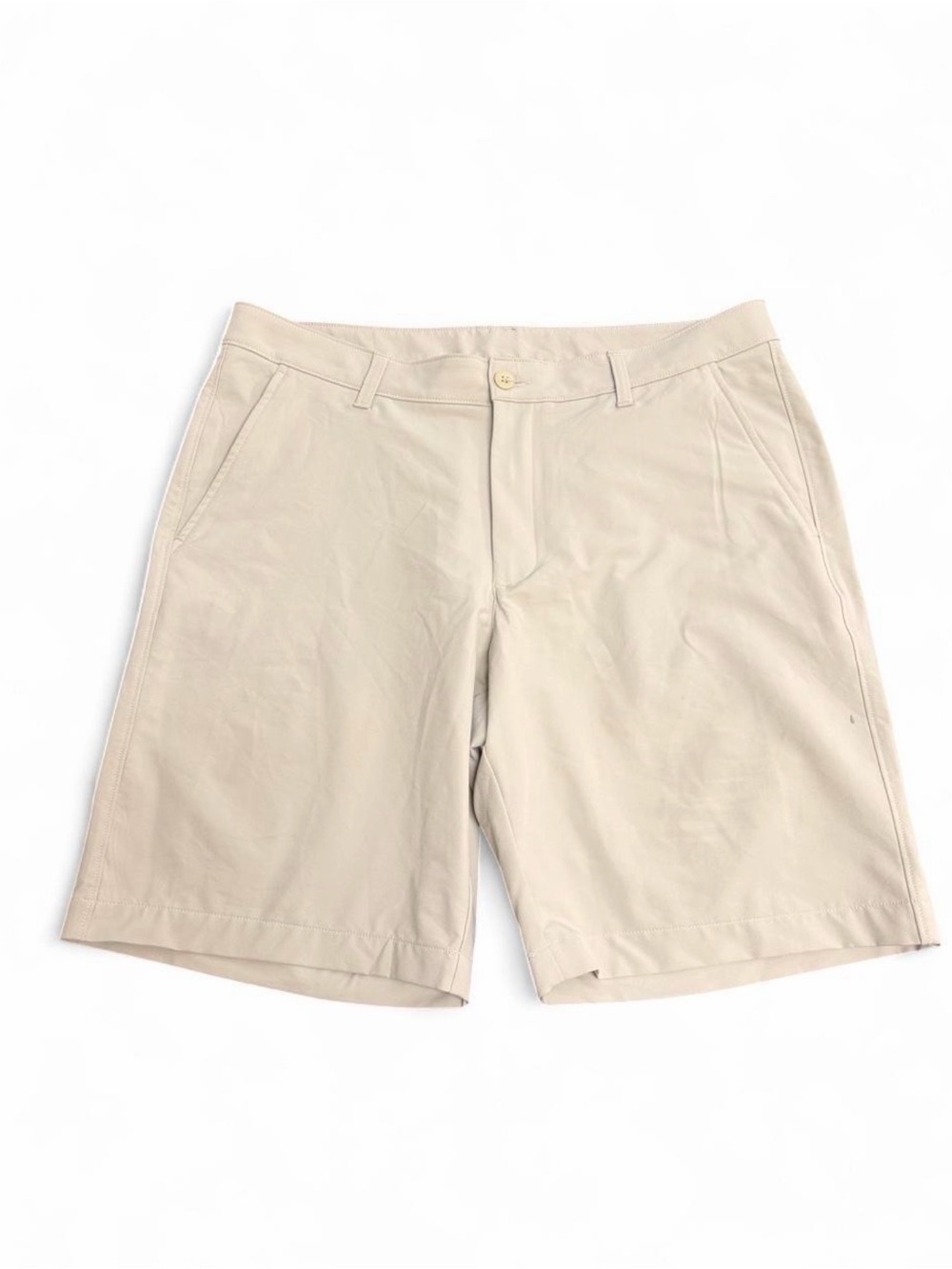 Under Armour Men's Flat Front Shorts in Light Beige